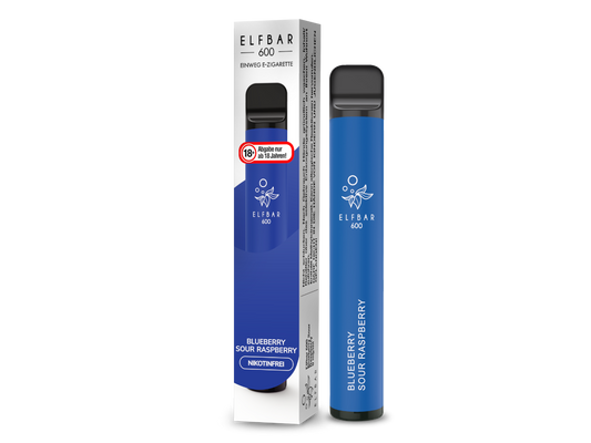 Elfbar - 600 Einweg E-Zigarette - Blueberry Sour Raspberry 0 mg/ml