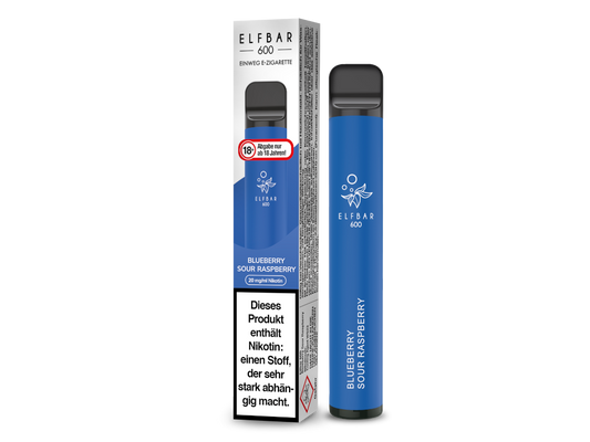 Elfbar - 600 Einweg E-Zigarette - Blueberry Sour Raspberry 20 mg/ml