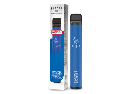 Elfbar - 600 Einweg E-Zigarette - Blue Razz Lemonade 0 mg/ml