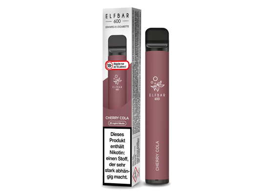 Elfbar - 600 Einweg E-Zigarette - Cherry Cola 20 mg/ml