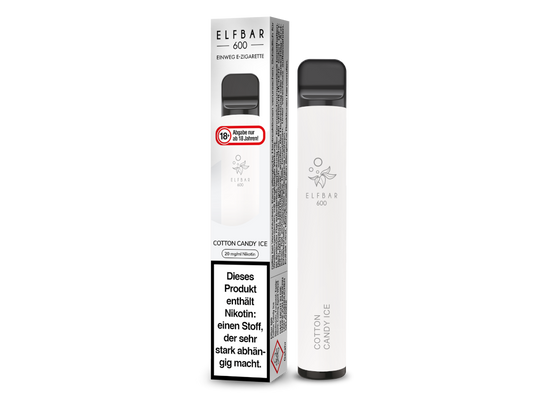 Elfbar - 600 Einweg E-Zigarette - Cotton Candy Ice 20 mg/ml