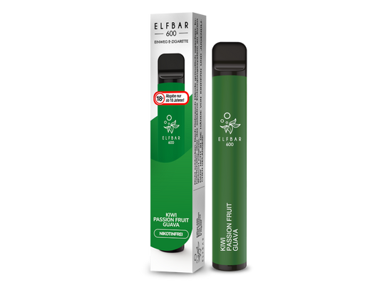 Elfbar - 600 Einweg E-Zigarette - Kiwi Passion Fruit Guava 0 mg/ml