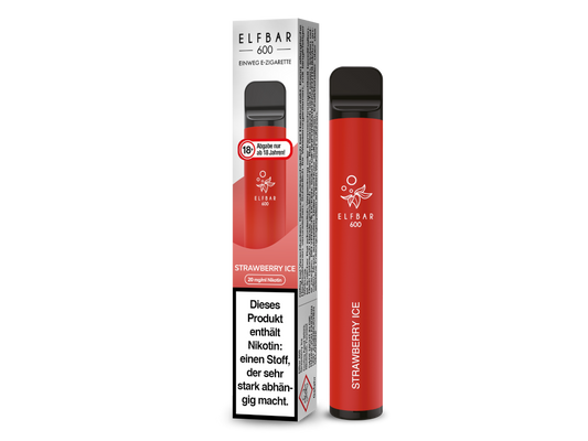 Elfbar - 600 Einweg E-Zigarette - Strawberry Ice 20 mg/ml