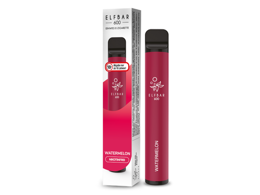 Elfbar - 600 Einweg E-Zigarette - Watermelon 0 mg/ml