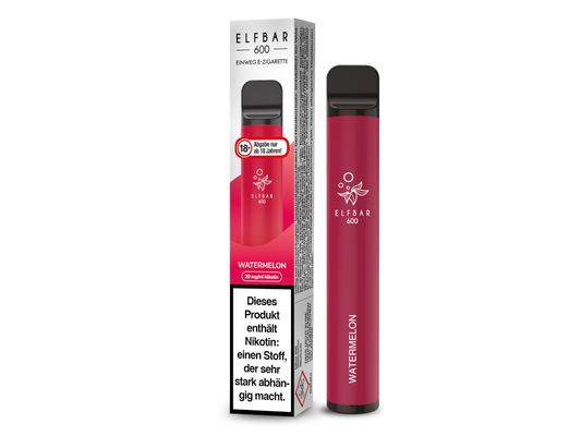 Elfbar - 600 Einweg E-Zigarette - Watermelon 20 mg/ml