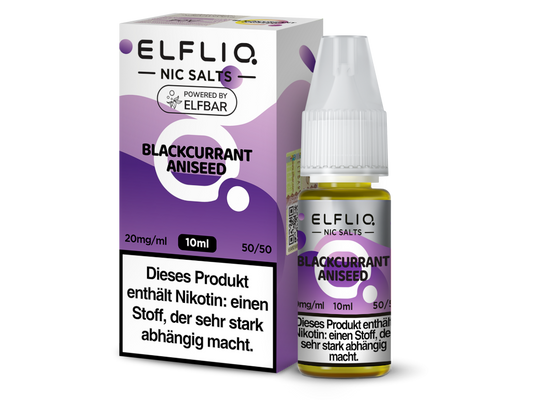 ELFLIQ - Blackcurrant Aniseed - Nikotinsalz Liquid 20 mg/ml