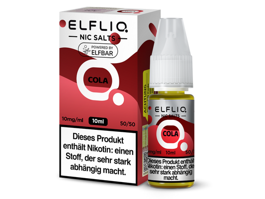 ELFLIQ - Cola - Nikotinsalz Liquid 10 mg/ml