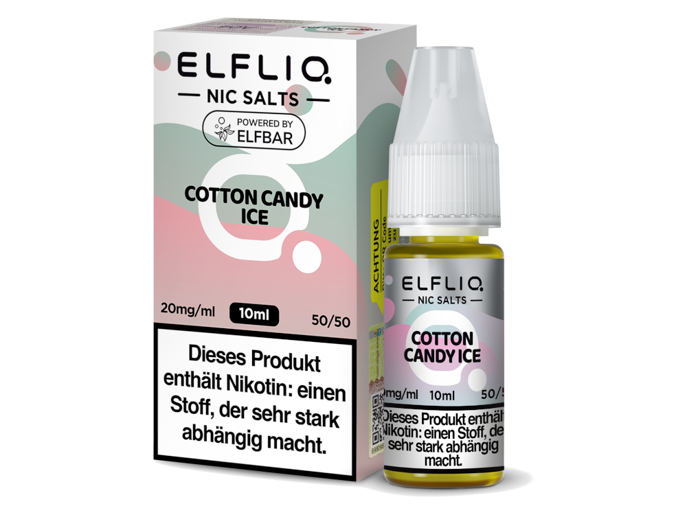 ELFLIQ - Cotton Candy Ice - Nikotinsalz Liquid 20 mg/ml