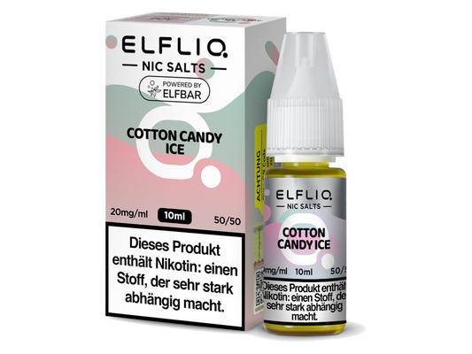 ELFLIQ - Cotton Candy Ice - Nikotinsalz Liquid 20 mg/ml