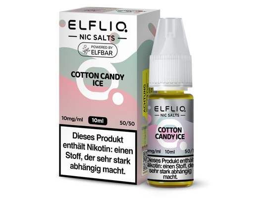 ELFLIQ - Cotton Candy Ice - Nikotinsalz Liquid 10 mg/ml