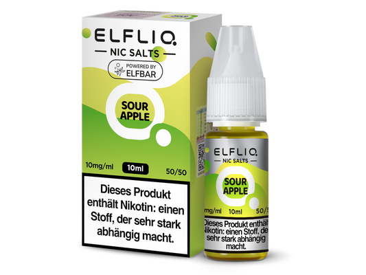 ELFLIQ - Sour Apple - Nikotinsalz Liquid 10 mg/ml