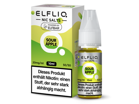 ELFLIQ - Sour Apple - Nikotinsalz Liquid 20 mg/ml