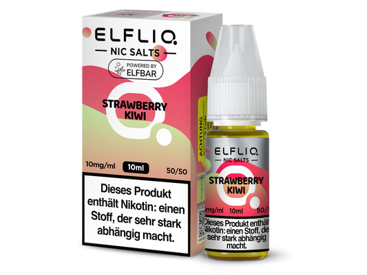 ELFLIQ - Strawberry Kiwi - Nikotinsalz Liquid 10 mg/ml