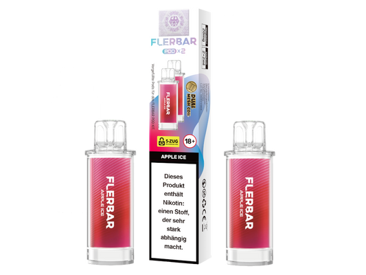 Flerbar - POD Apple Ice 20 mg/ml (2 Stück pro Packung)