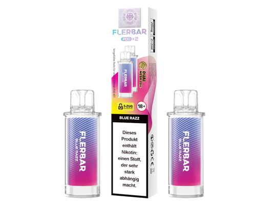 Flerbar - POD Blue Razz 20 mg/ml (2 Stück pro Packung)
