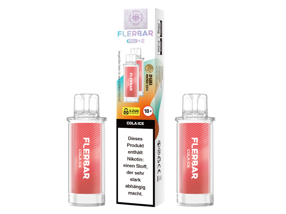 Flerbar - POD Cola Ice 20 mg/ml (2 Stück pro Packung)