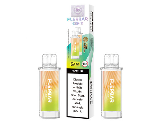 Flerbar - POD Peach lce 20 mg/ml (2 Stück pro Packung)