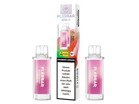 Flerbar - POD Strawberry Lemonade 20 mg/ml (2 Stück pro Packung)