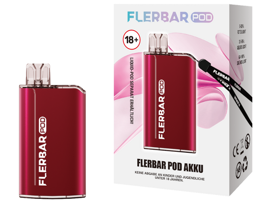 Flerbar - POD Akku 500 mAh rot