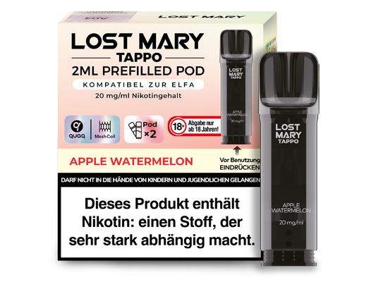 Lost Mary - Tappo Pod Apple Watermelon 20 mg/ml (2 Stück pro Packung)