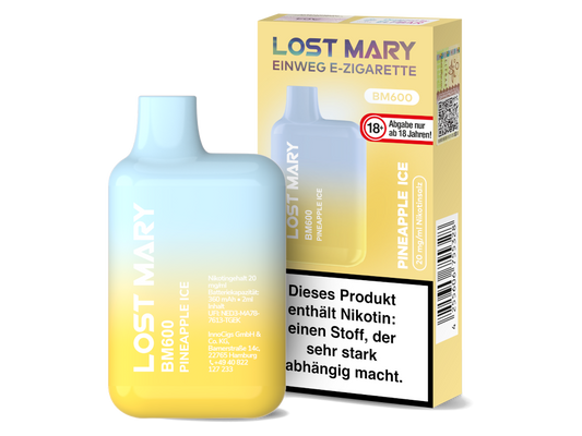 Lost Mary - BM600 Einweg E-Zigarette - Pineapple Ice 20 mg/ml