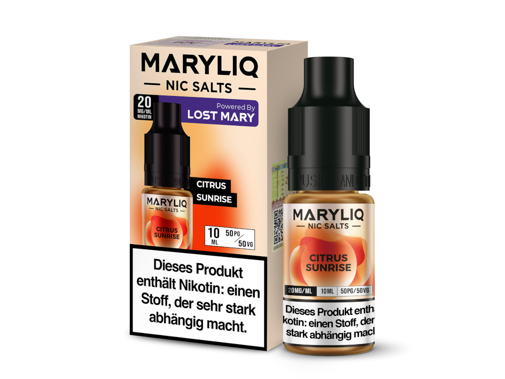 MARYLIQ - Citrus Sunrise - Nikotinsalz Liquid 20 mg/ml
