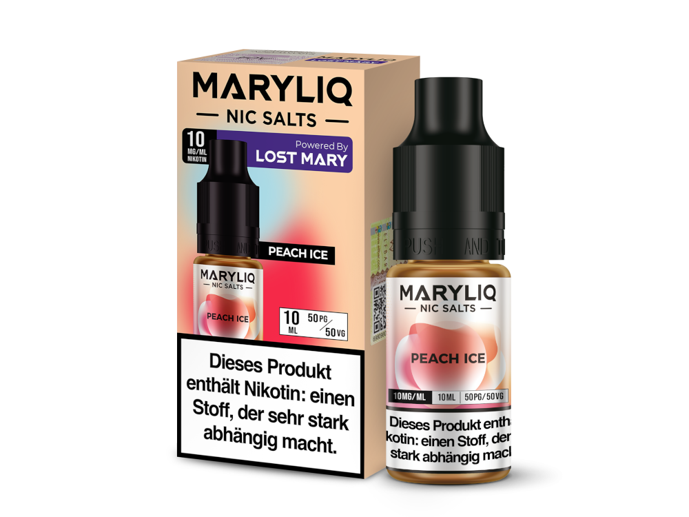 MARYLIQ - Peach Ice - Nikotinsalz Liquid 10 mg/ml