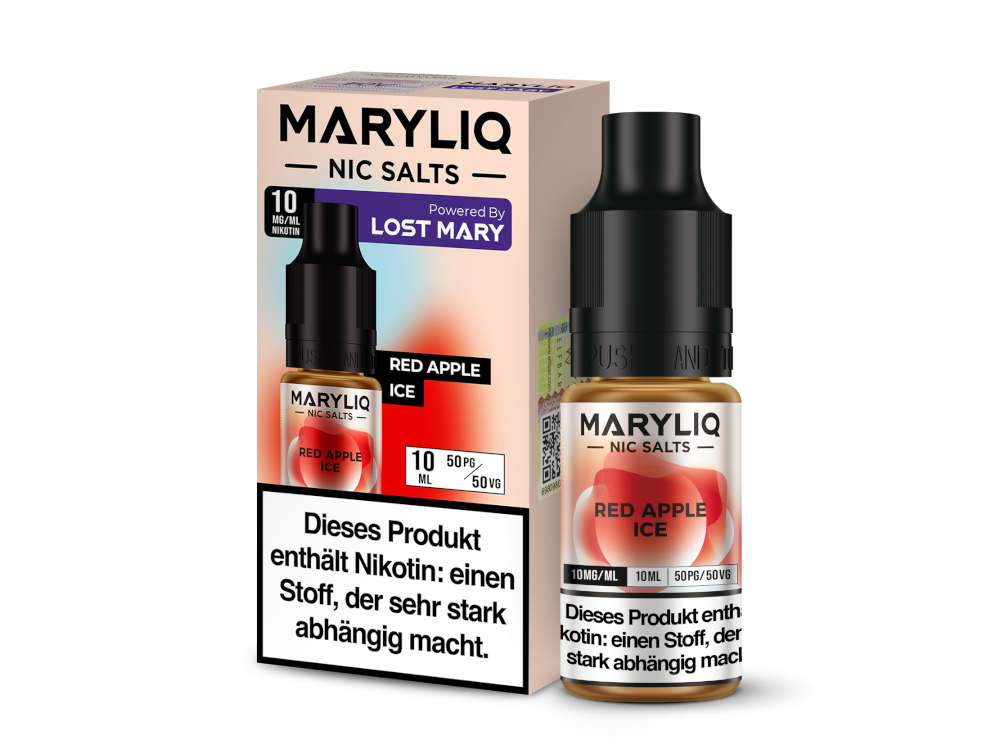MARYLIQ - Red Apple Ice - Nikotinsalz Liquid 10 mg/ml