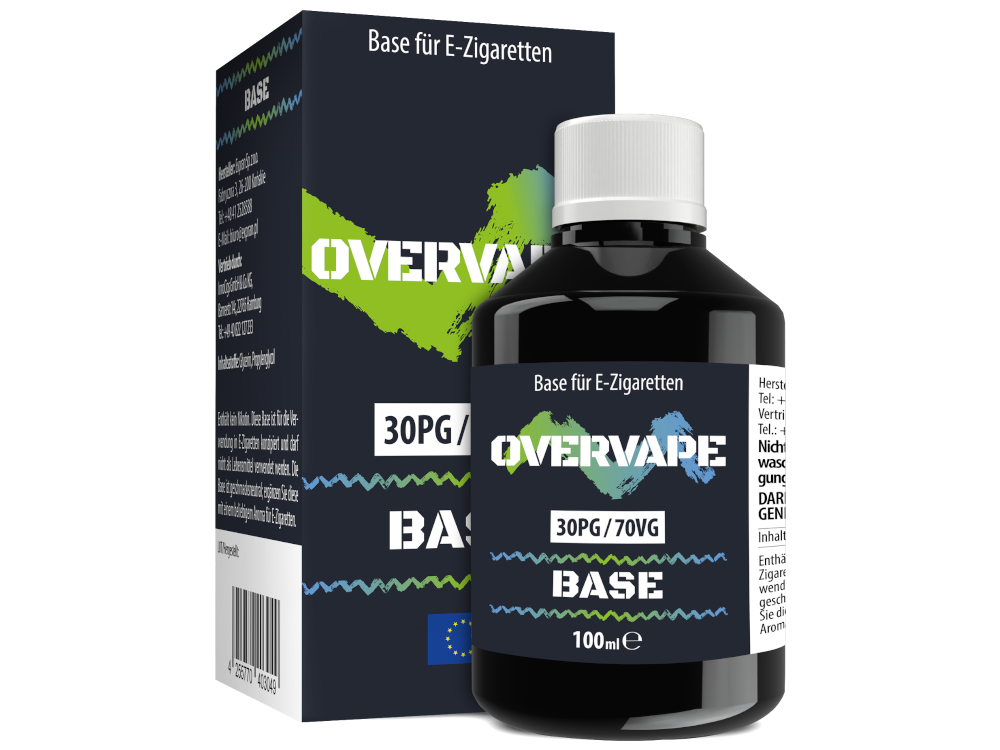 Overvape - 100 ml Basis 30PG/70VG 0 mg/ml