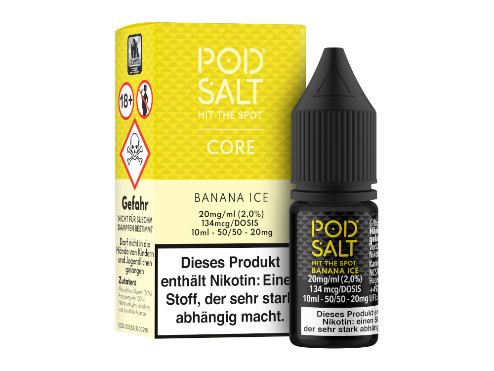 Pod Salt Core - Banana Ice - Nikotinsalz Liquid 20 mg/ml