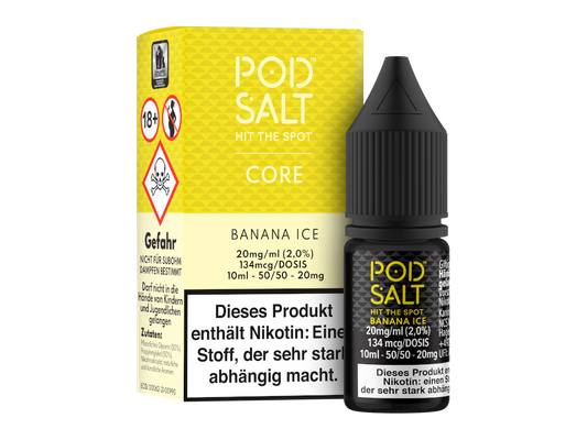 Pod Salt Core - Banana Ice - Nikotinsalz Liquid 20 mg/ml