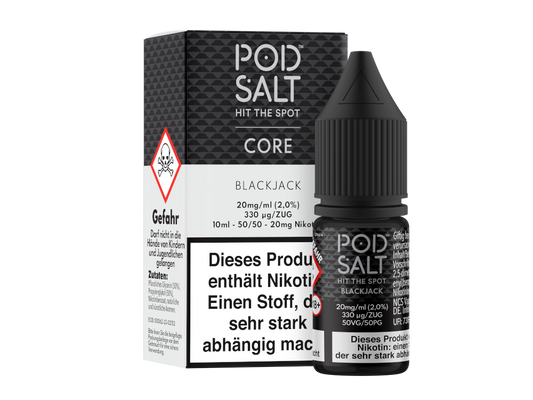 Pod Salt Core - Blackjack - Nikotinsalz Liquid 20 mg/ml