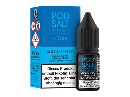 Pod Salt Core - Blue Raspberry - Nikotinsalz Liquid 20 mg/ml