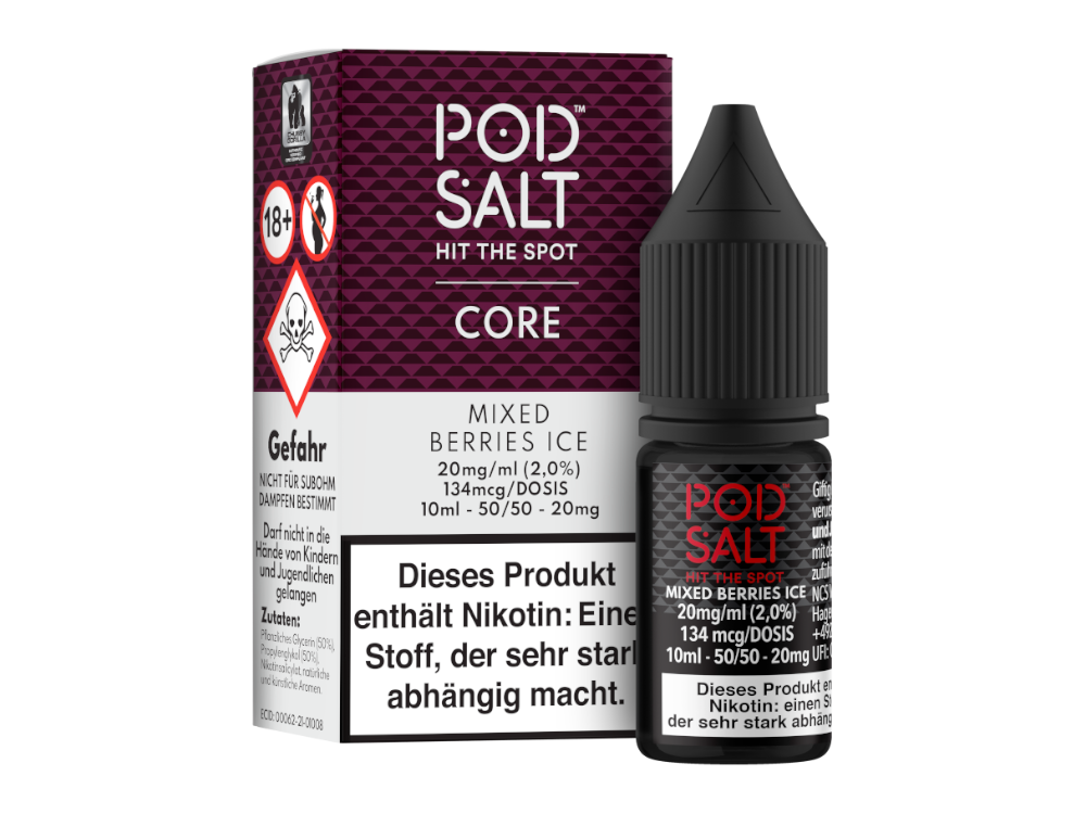 Pod Salt Core - Mixed Berries Ice - Nikotinsalz Liquid 20 mg/ml