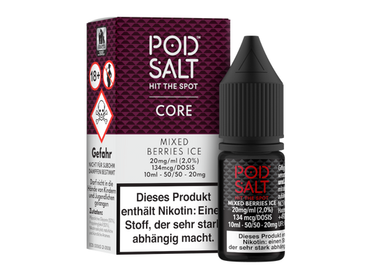 Pod Salt Core - Mixed Berries Ice - Nikotinsalz Liquid 20 mg/ml