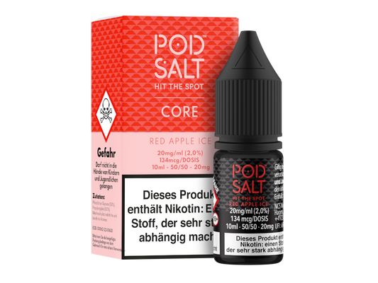 Pod Salt Core - Red Apple Ice - Nikotinsalz Liquid 20 mg/ml