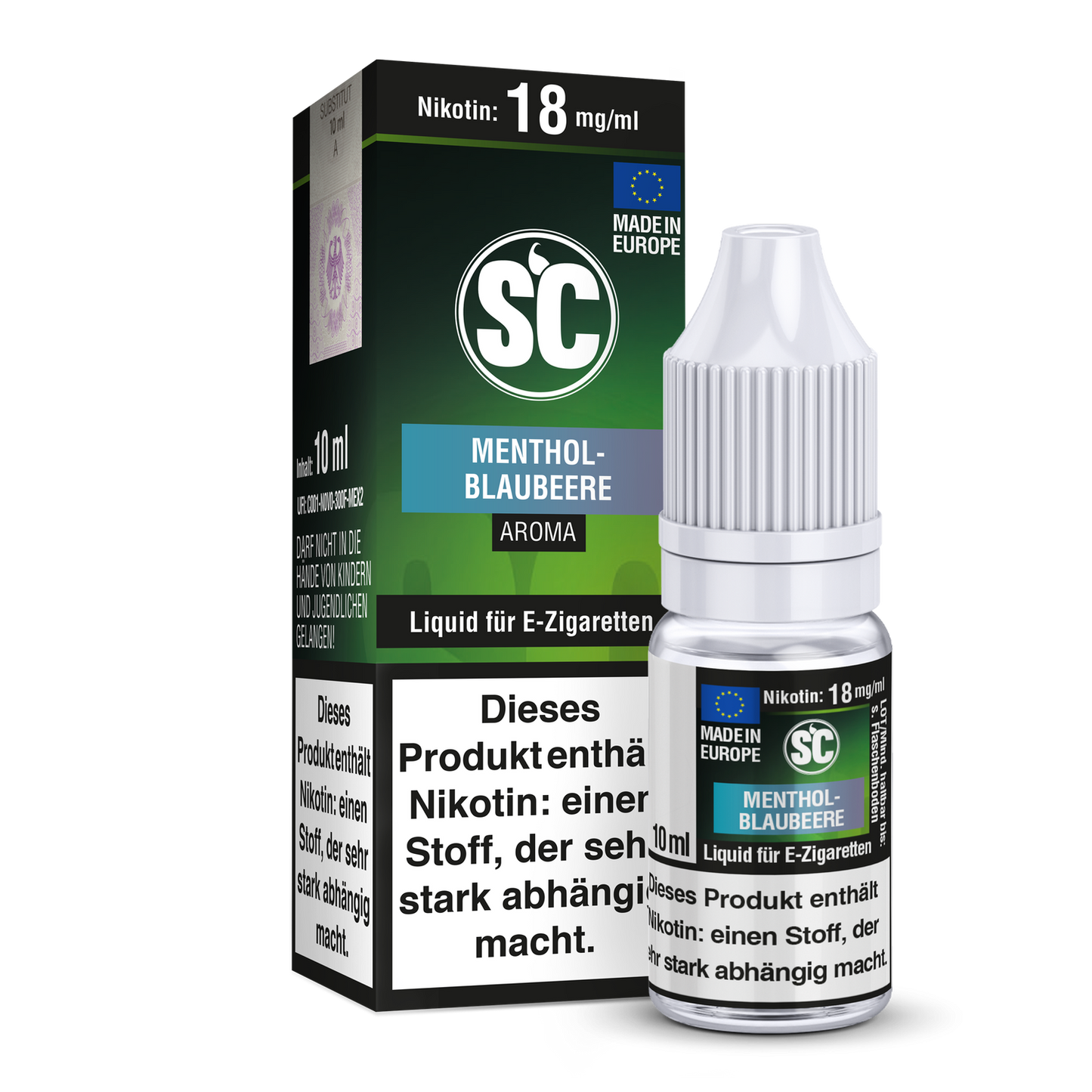 SC Liquid - Menthol-Blaubeere 0 mg/ml