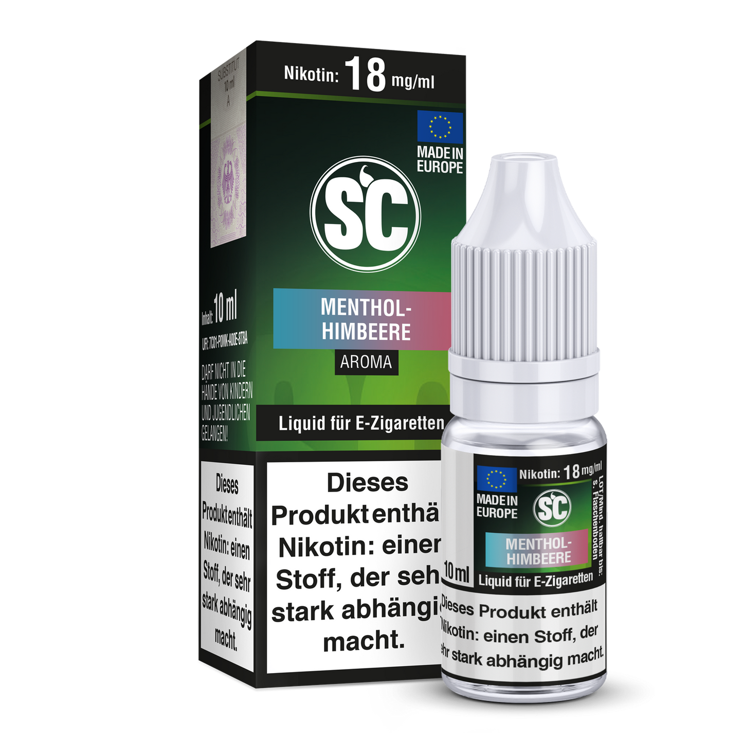 SC Liquid - Menthol-Himbeere 18 mg/ml