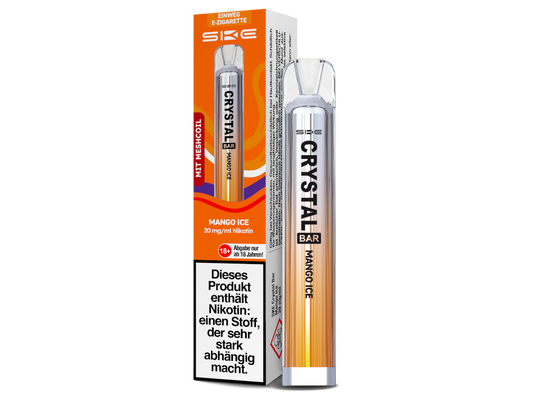 SKE - Crystal Bar Einweg E-Zigarette - Mango Ice 20 mg/ml
