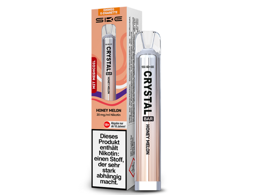SKE - Crystal Bar Einweg E-Zigarette - Honey Melon 20 mg/ml